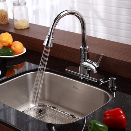 KBU12-KPF2220SN Мойка кухонная прямоугольная Krausru 