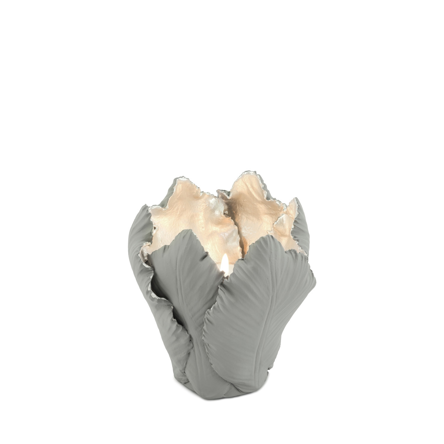 300049,18 ABHIKA ПОДСВЕЧНИК ТЮЛЬПАН WHITE/GOLD 300049.18 - Вид №8