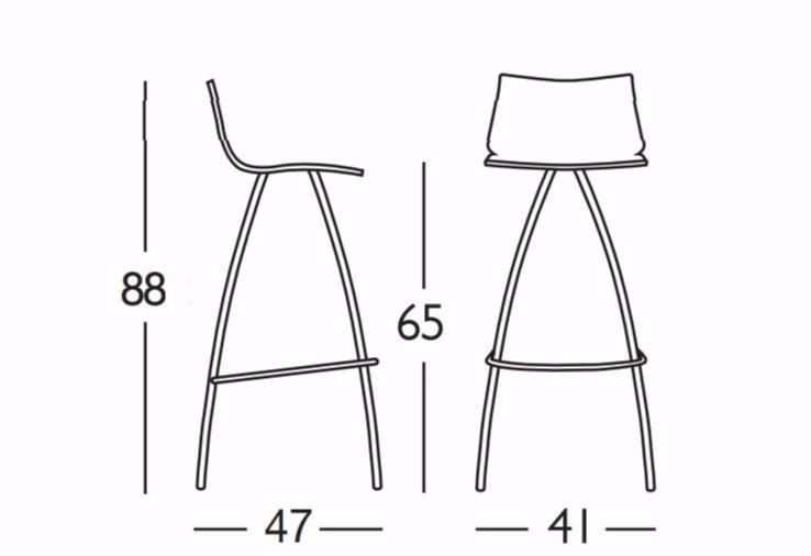 SCAB DESIGN Высокий табурет из полипропилена Day sun-id-1345674 - Вид №2