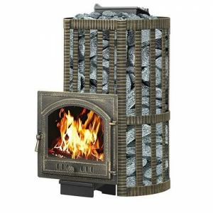 Печь для бани Везувий Ураган Ковка 28 (205) с закрытой каменкой