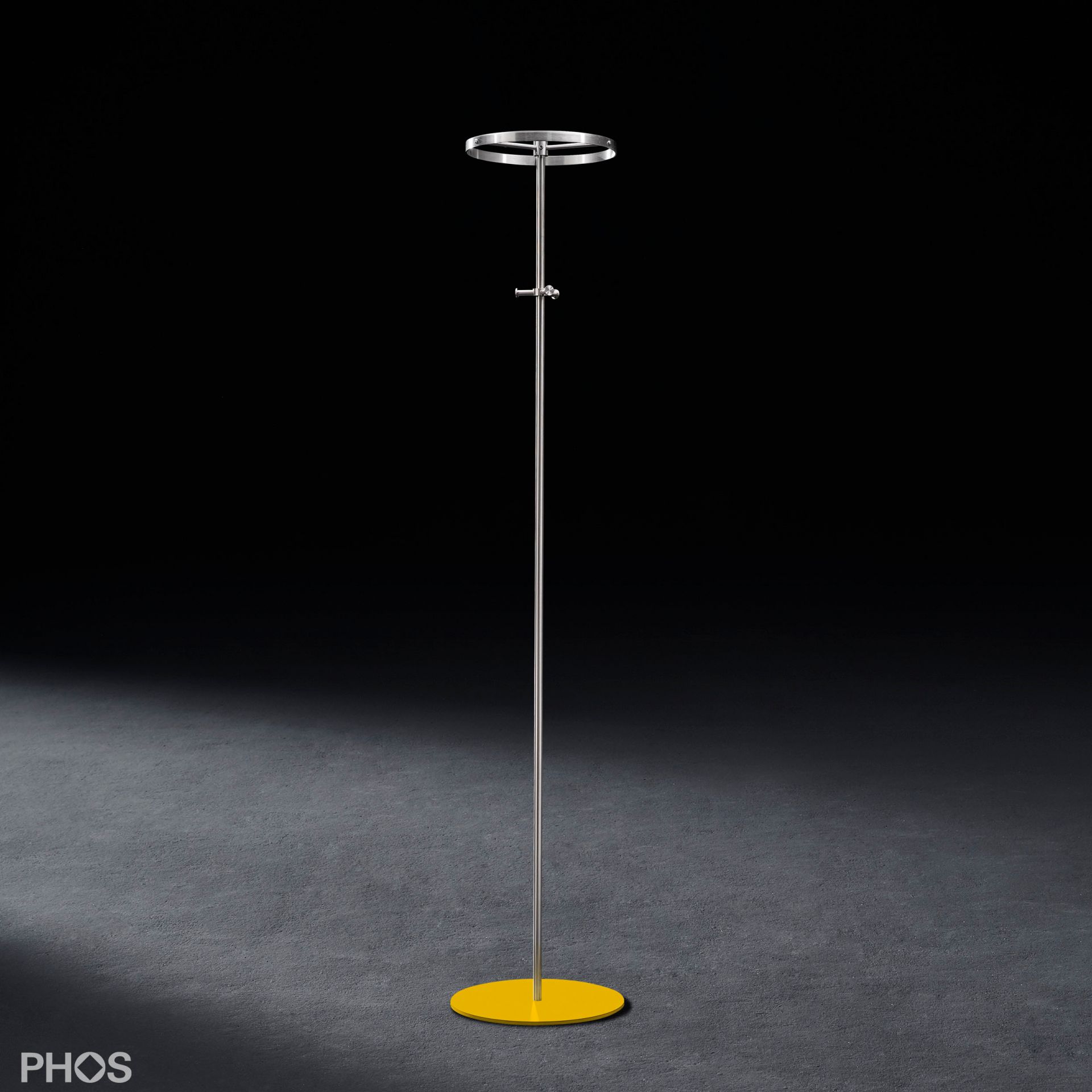 GSTC-BPGe Круглая вешалка для одежды, опорная пластина: желтая. PHOS 