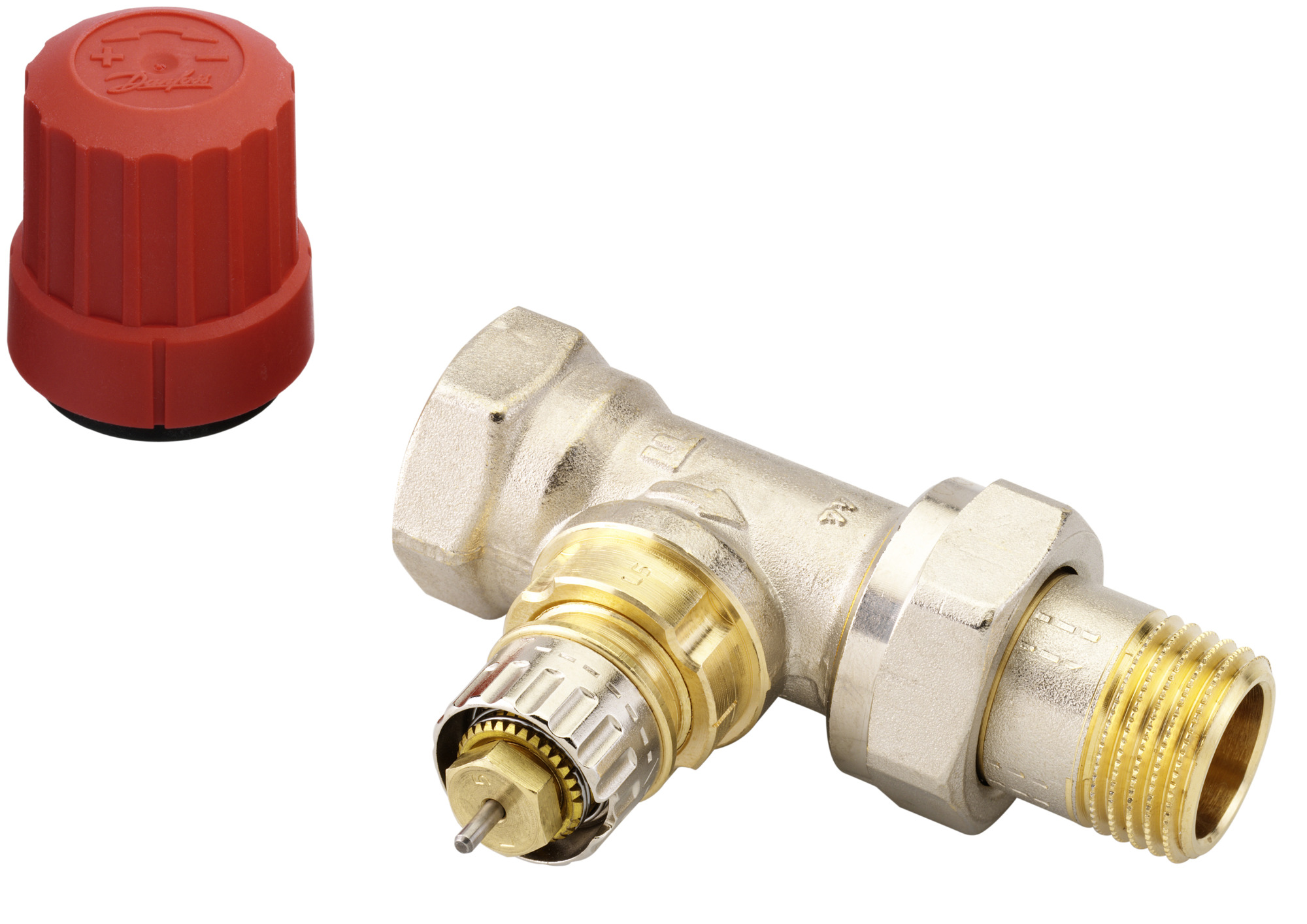 Danfoss Клапан RTR-N/RA-N для двухтрубной системы отопления Клапан термост. RA N углов хром правый 013G4239  - Вид №3