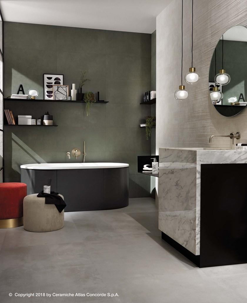 Atlas Concorde Пол из керамогранита под бетон Boost sun-id-1460894 - Вид №9