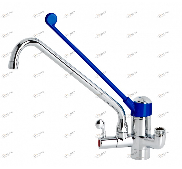 GENEBRE Cu1707 Корпус однорычажного смесителя с изливом и медицинским рычагом 