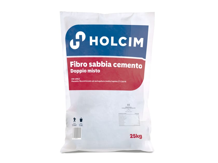 Средняя/быстрая сушка предварительно усиленная волокнистая стяжка Holcim Italia FIBRO SABBIA CEMENTO ARCH-00118388