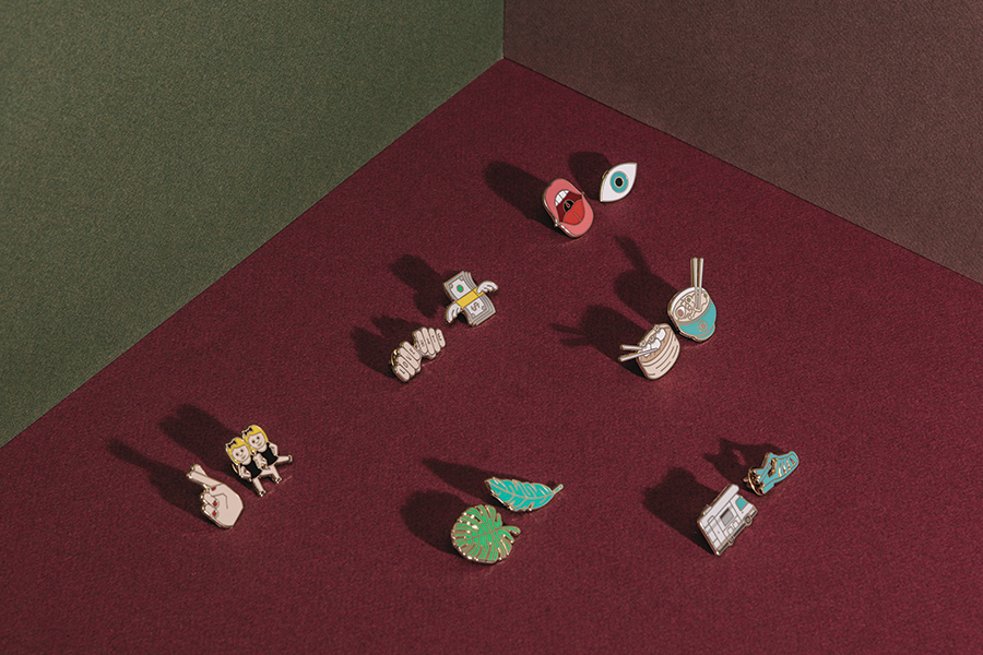 DYPINSASF Набор из 2-х металлических булавок pinaholic asian food Doiy  - Вид №4