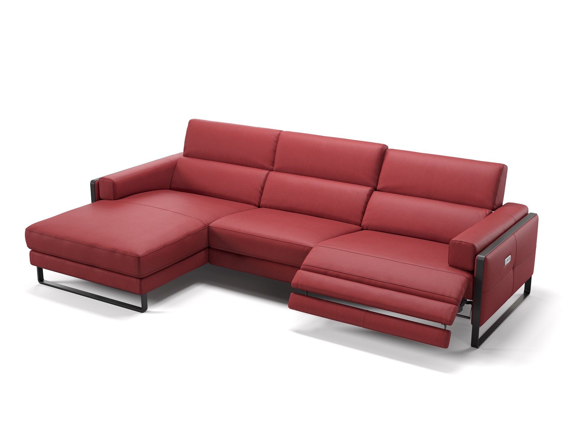 Кожаный диван с полуостровом Sofanella MILO ARCH-00073920