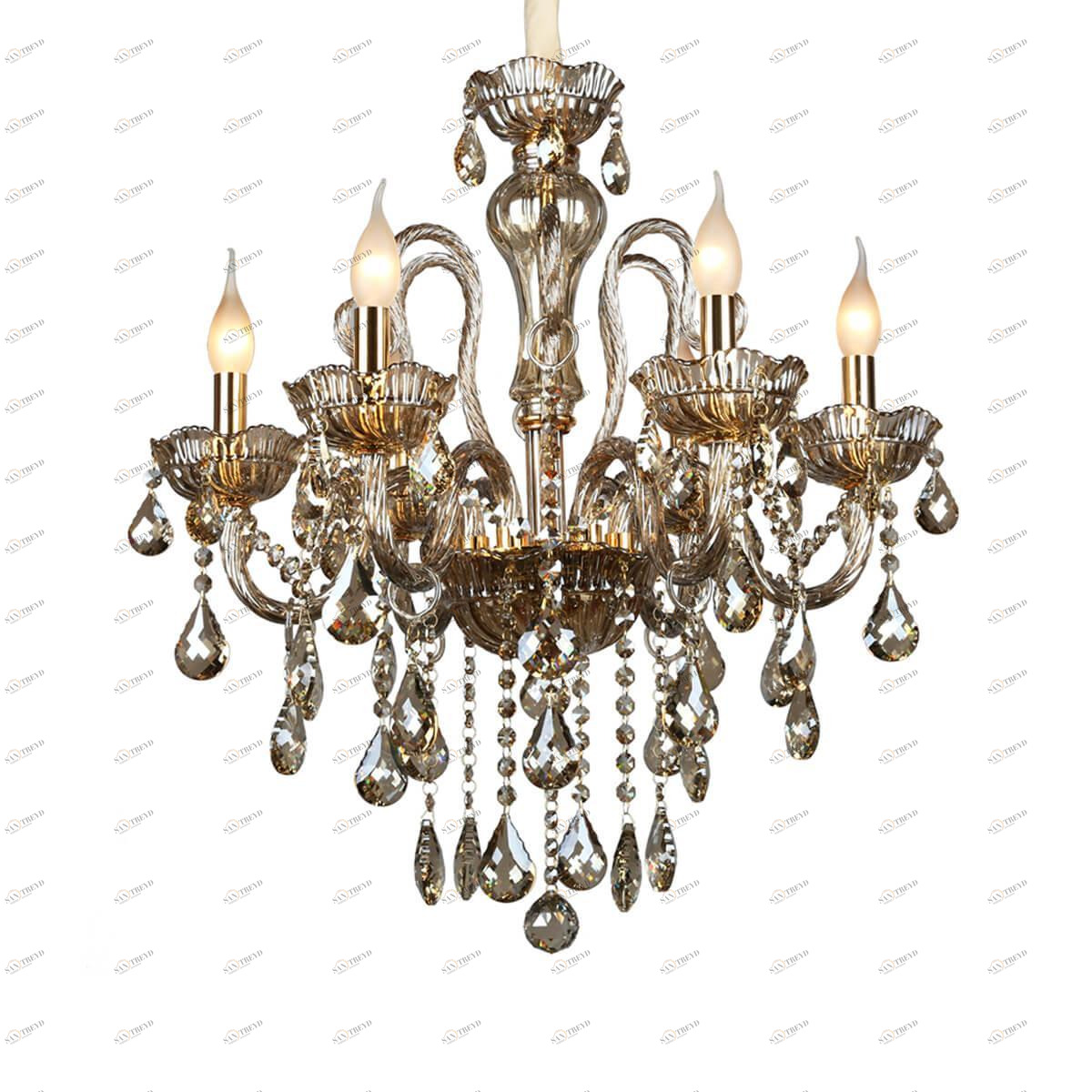 Подвесная люстра Omnilux OML-76803-06 OMNILUX ДИЗАЙНЕРСКИЕ 185509 Прозрачный 