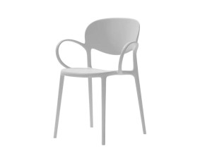 Штабелируемый стул из полипропилена с подлокотниками