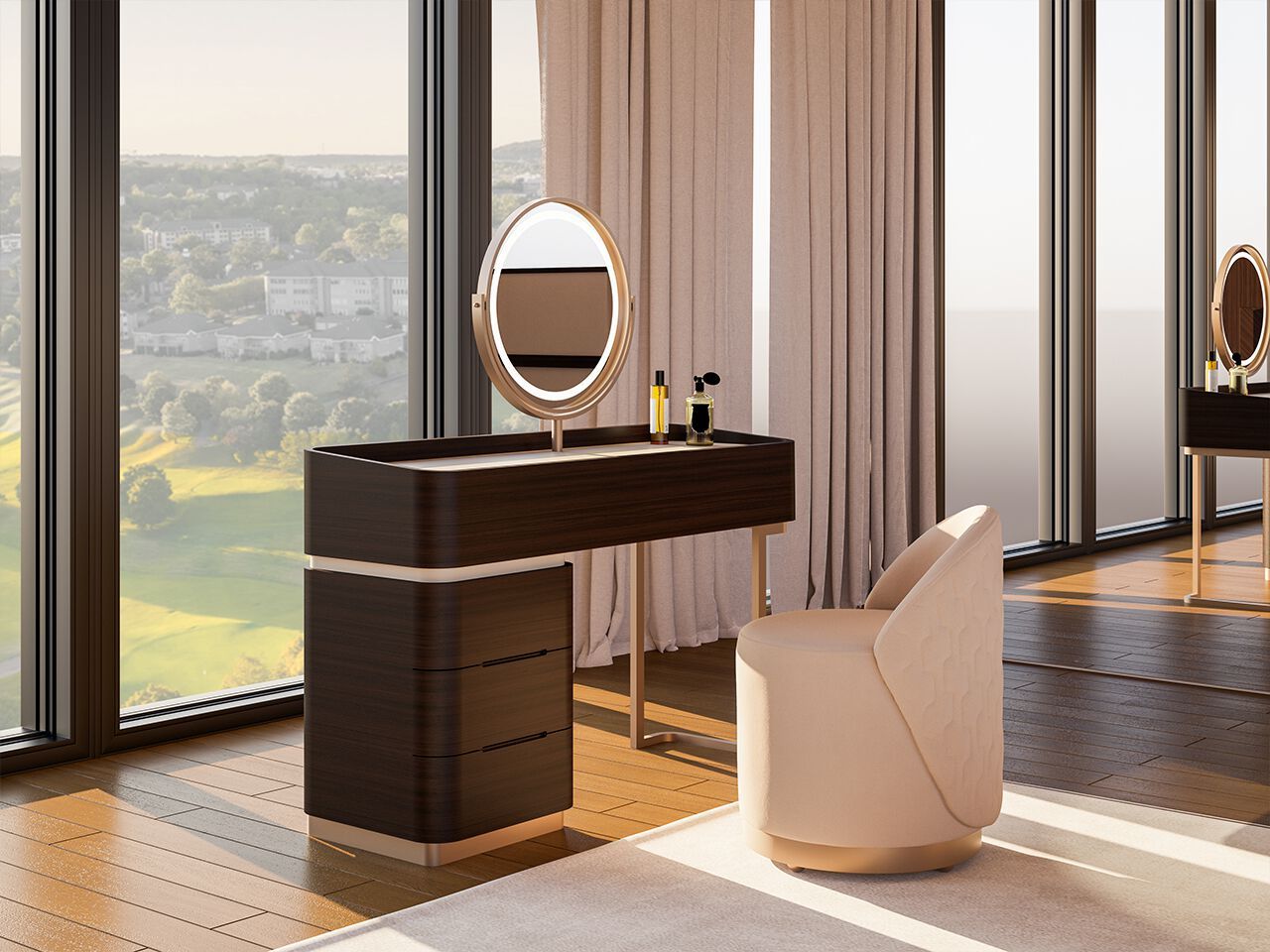 Деревянный туалетный столик NDESIGN Tawny ARCH-00092457 - Вид №2