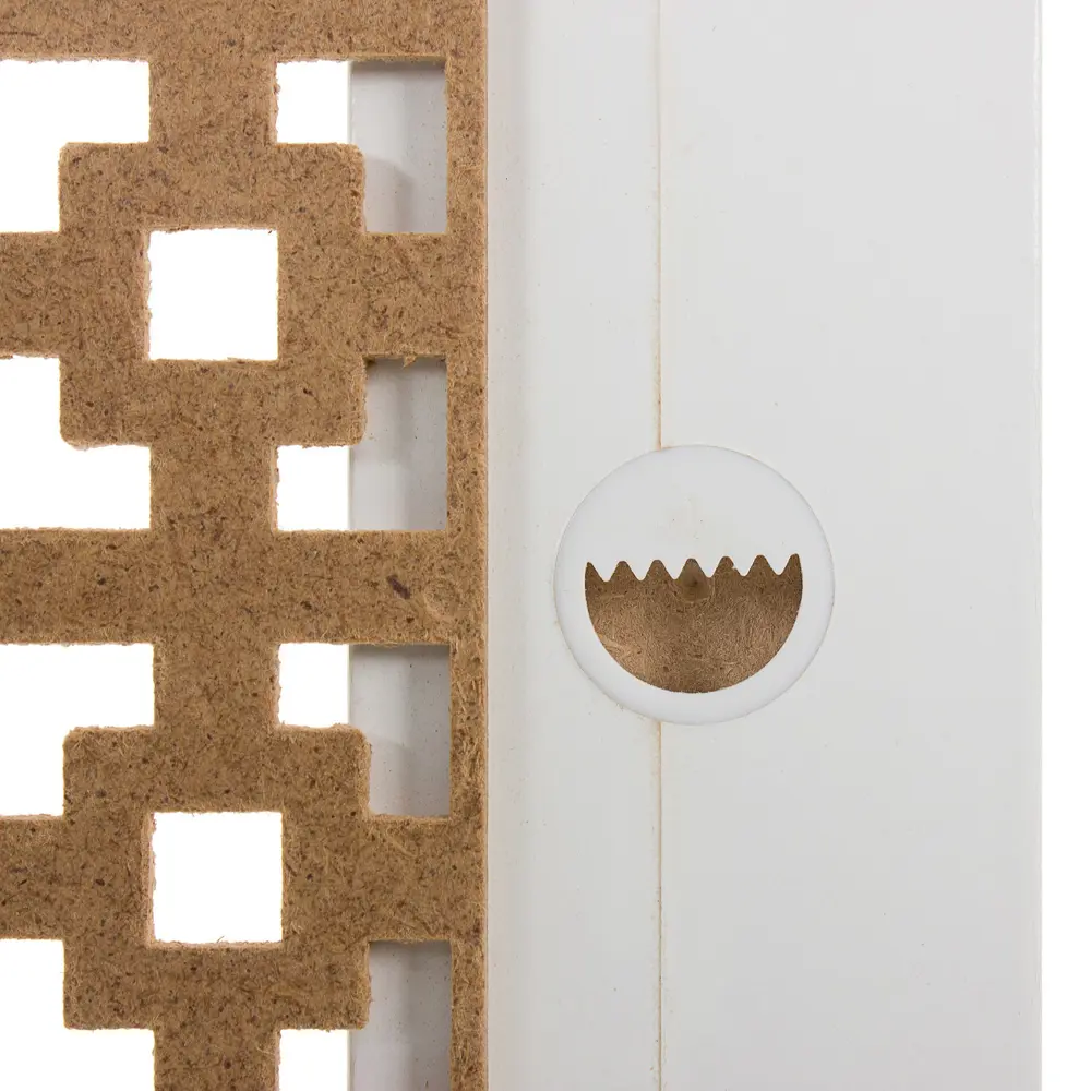 Экран для радиатора Конструктор 50x60 см. цвет белый ЛАЙТ STLM-2015505 - Вид №4