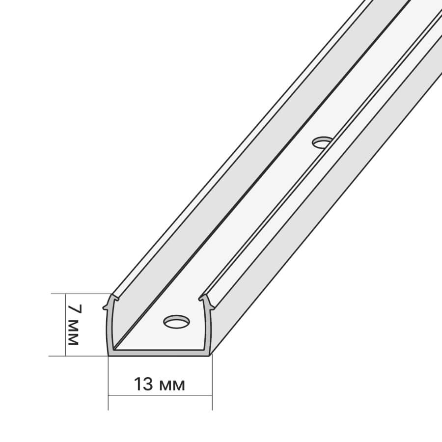 Монтажная планка для МДФ изделий STELLA 2400 (30шт) Standart STSR-1227 - Вид №1