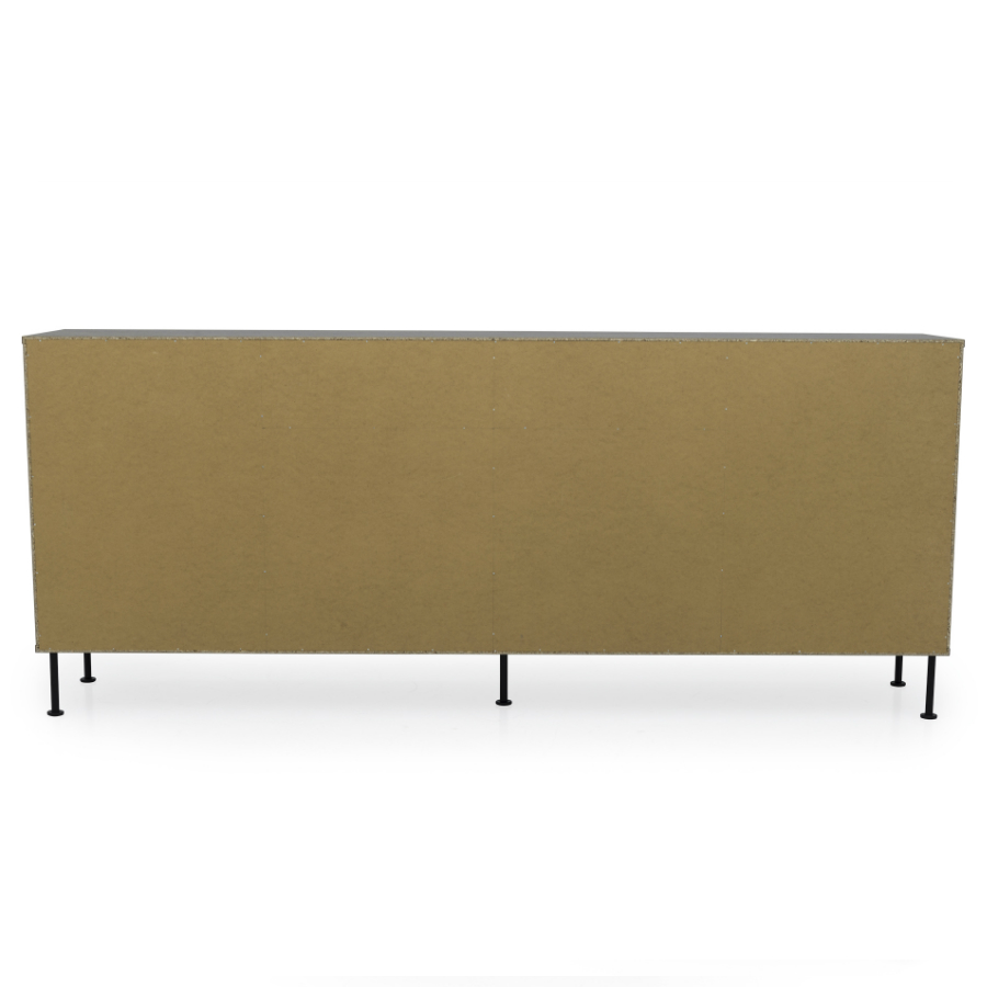 Сервант Tenzo Daxx, меламин/металл, 90х217х43 см, серо-коричневый 7176334 - Вид №8