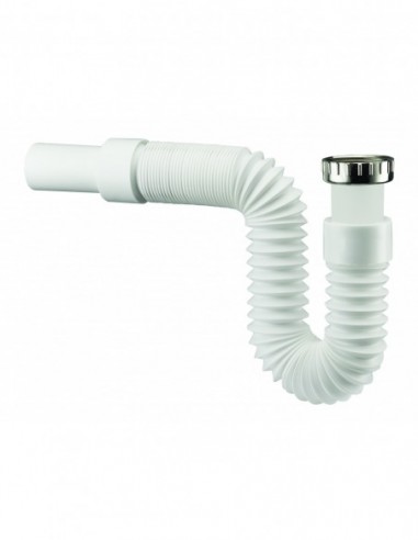 813100 001 00  Раздвижной гибкий соединитель Moduloflex для умывальника, Д. 32 мм Valentin Белый  - Вид №1