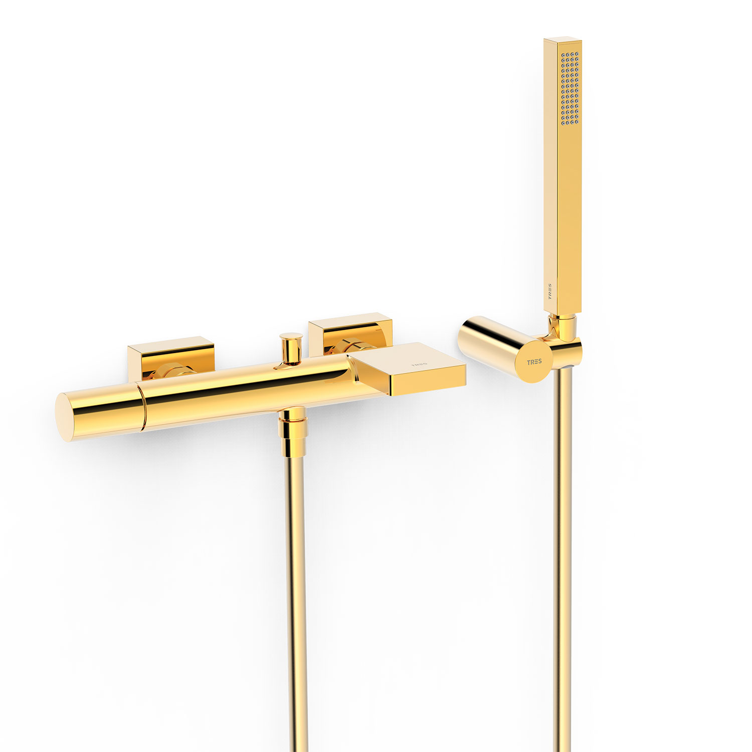 PROJECT-Настенный смеситель TRES с одной ручкой для ванны и душа-21117001OR TRES