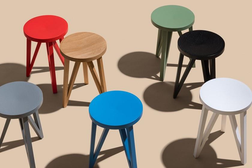 LOEHR Низкий деревянный табурет Faber sun-id-1514276 - Вид №3