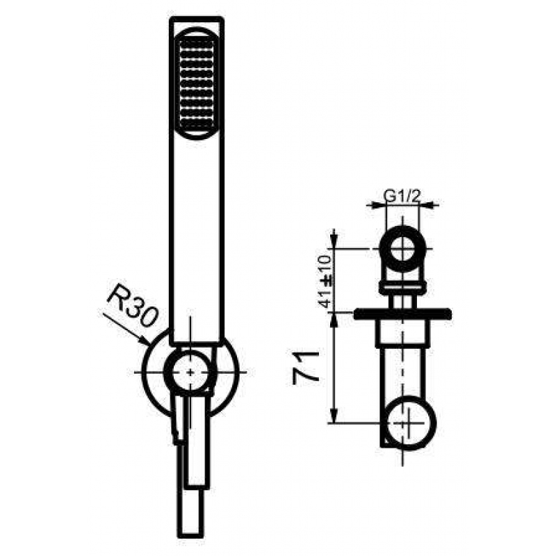 AC0982010 Душевой гарнитур Webert Opera - Вид №1
