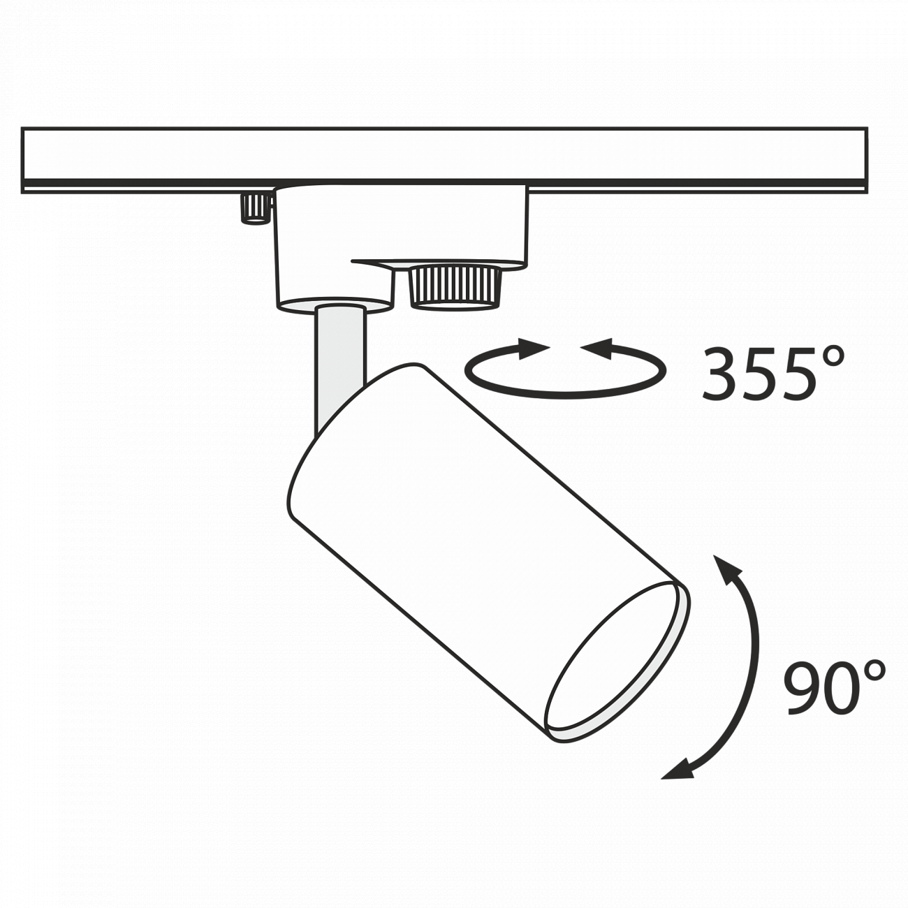 Трековый светильник белый TR002 TECHNICAL SINGLE PHASE TRACK SYSTEM 00-3956188 Белый  - Вид №2