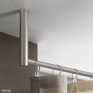 VS20-140E2000-D Комплект карнизов: 200 см с 2 концевыми кронштейнами (большое расстояние до потолка) PHOS