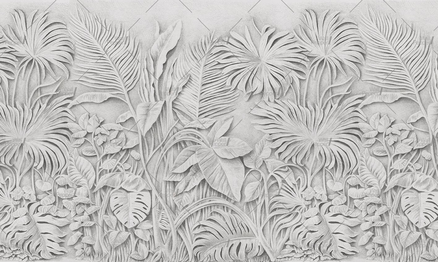 Carta da parati PVC free, eco-friendly, lavabile WallPepper TANGLED JUNGLE ARCH-00045679 - Вид №1