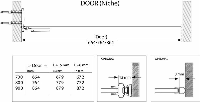 686186 Несъемная душевая стенка IFO Stella, Душевая стенка IFO Stella 1000 - Вид №6