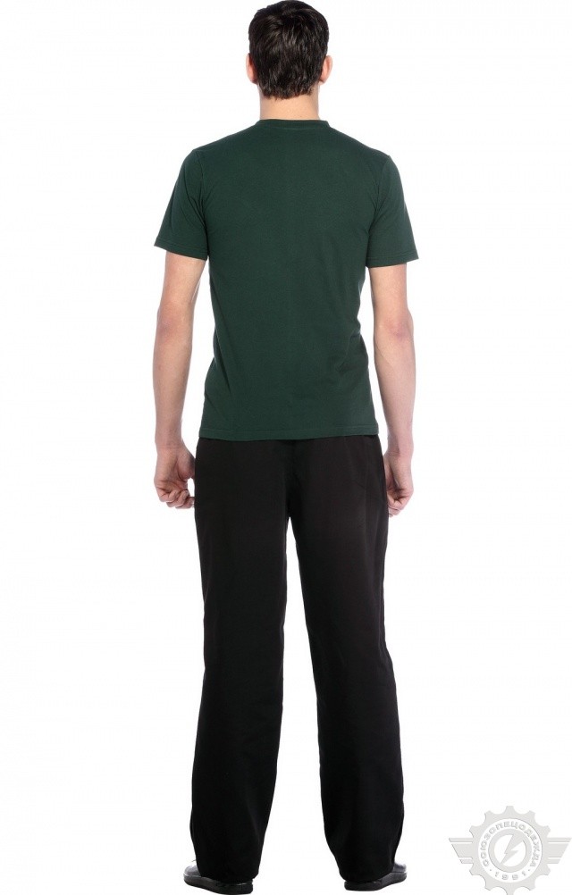 61064 Футболка "Престиж" темно-зеленая  Одежда для официантов  размер XL (52) Спецодежда  - Вид №9