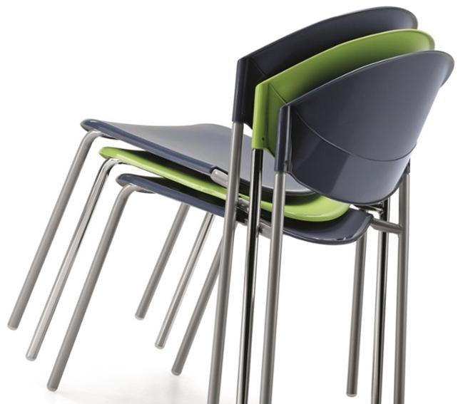 TALIN Штабелируемый стул из полипропилена Delfi sun-id-1450452 - Вид №1