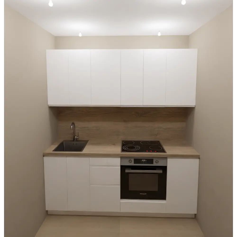 Кухонный гарнитур 200x60 см Токио цвет белый 89442885 STLM-2078056 KONSENSA