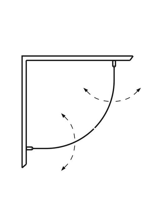 1450422 Igloo Pro Душевой Уголок Круглый 70X90 Hafa Прозрачный  - Вид №2