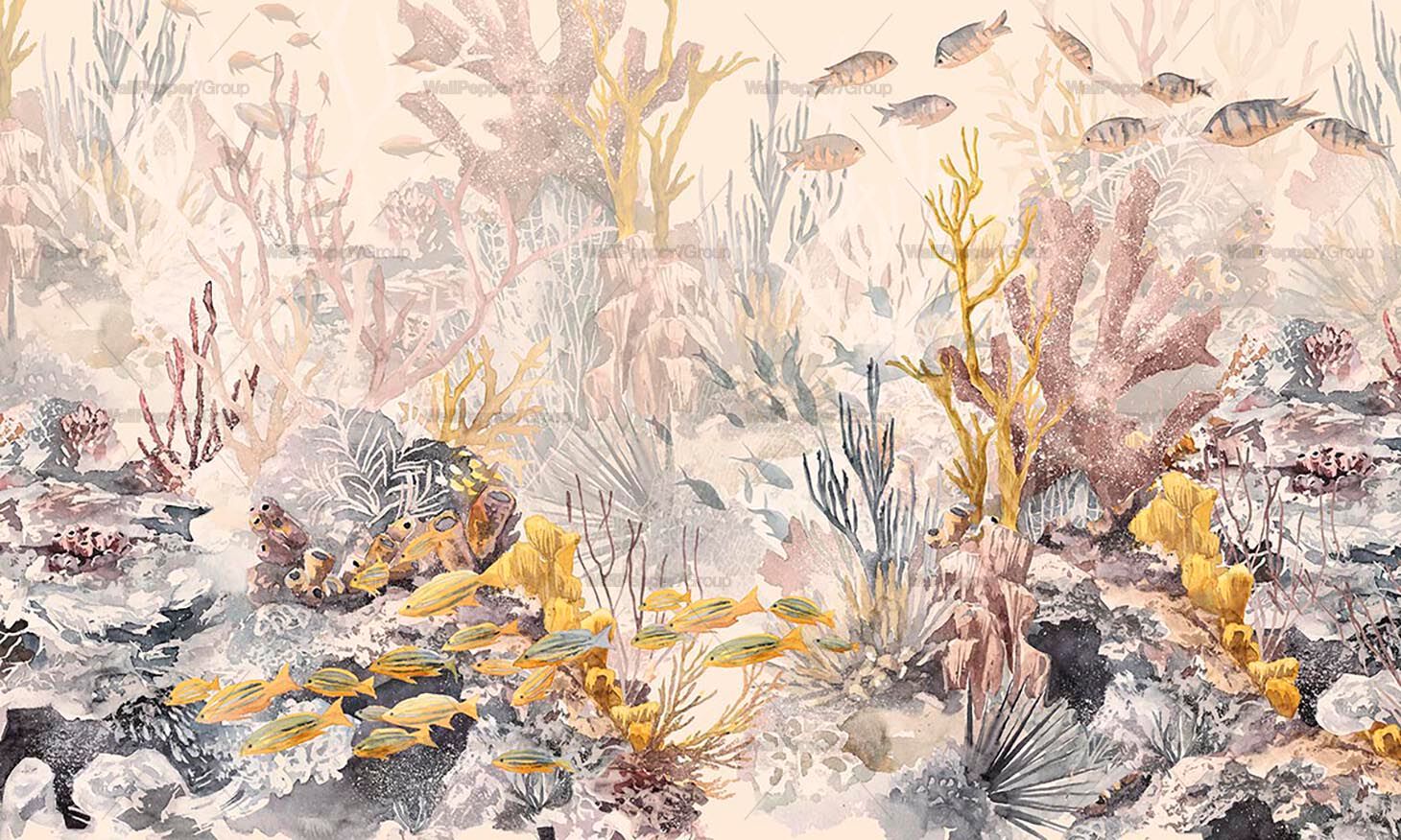 Обои из натурального ПВХ, экологически чистые, моющиеся WallPepper REEF ARCH-00104690 - Вид №2