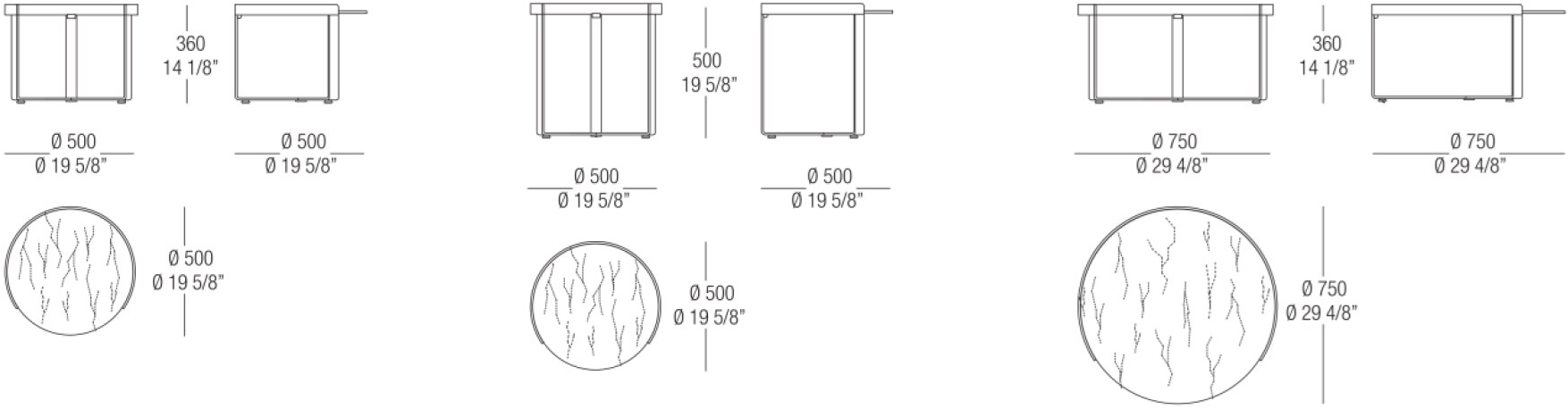 MisuraEmme Круглый журнальный столик из мрамора Atelier sun-id-1376965 - Вид №6