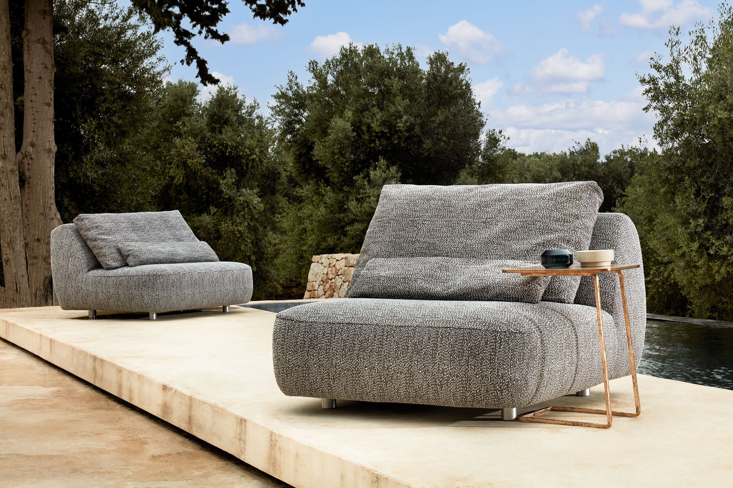 Бронзовый прямоугольный садовый столик Exteta Moonlight ARCH-00053616 - Вид №9