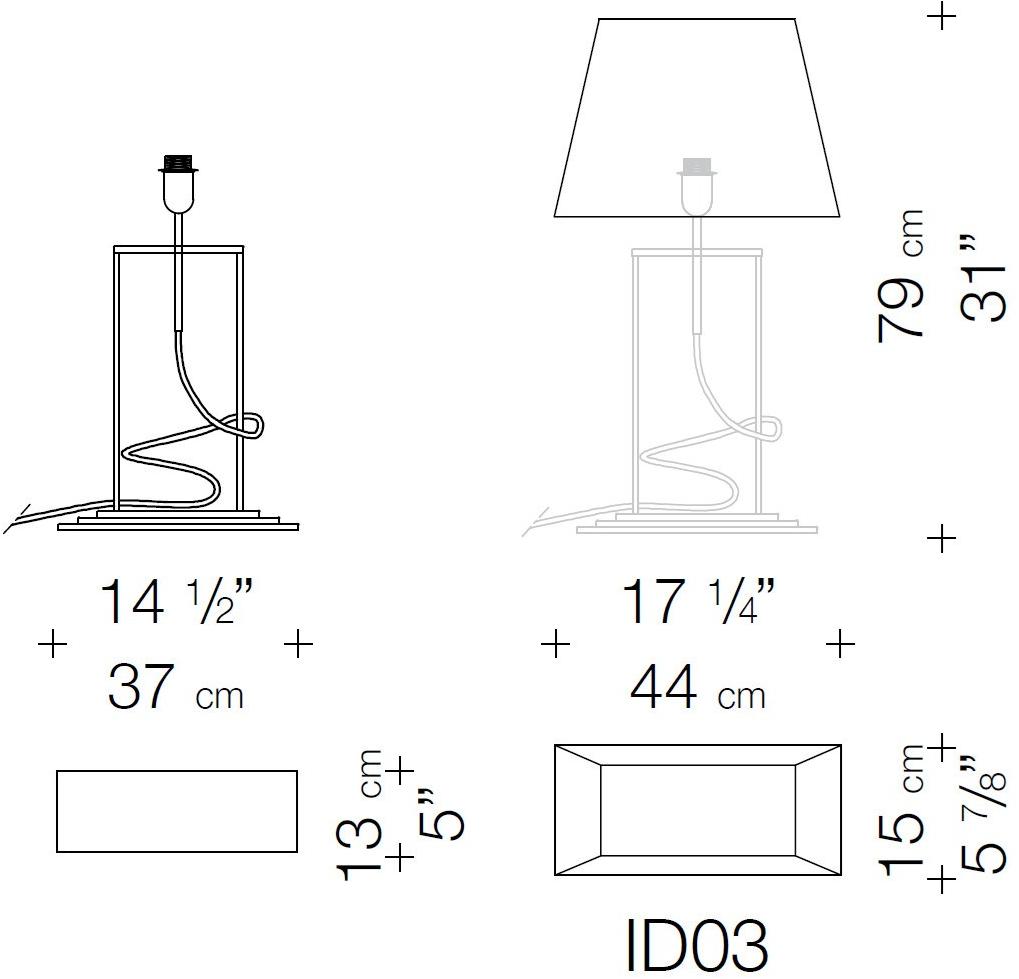 Garbarino Настольная лампа из железа sun-id-1389607 - Вид №1