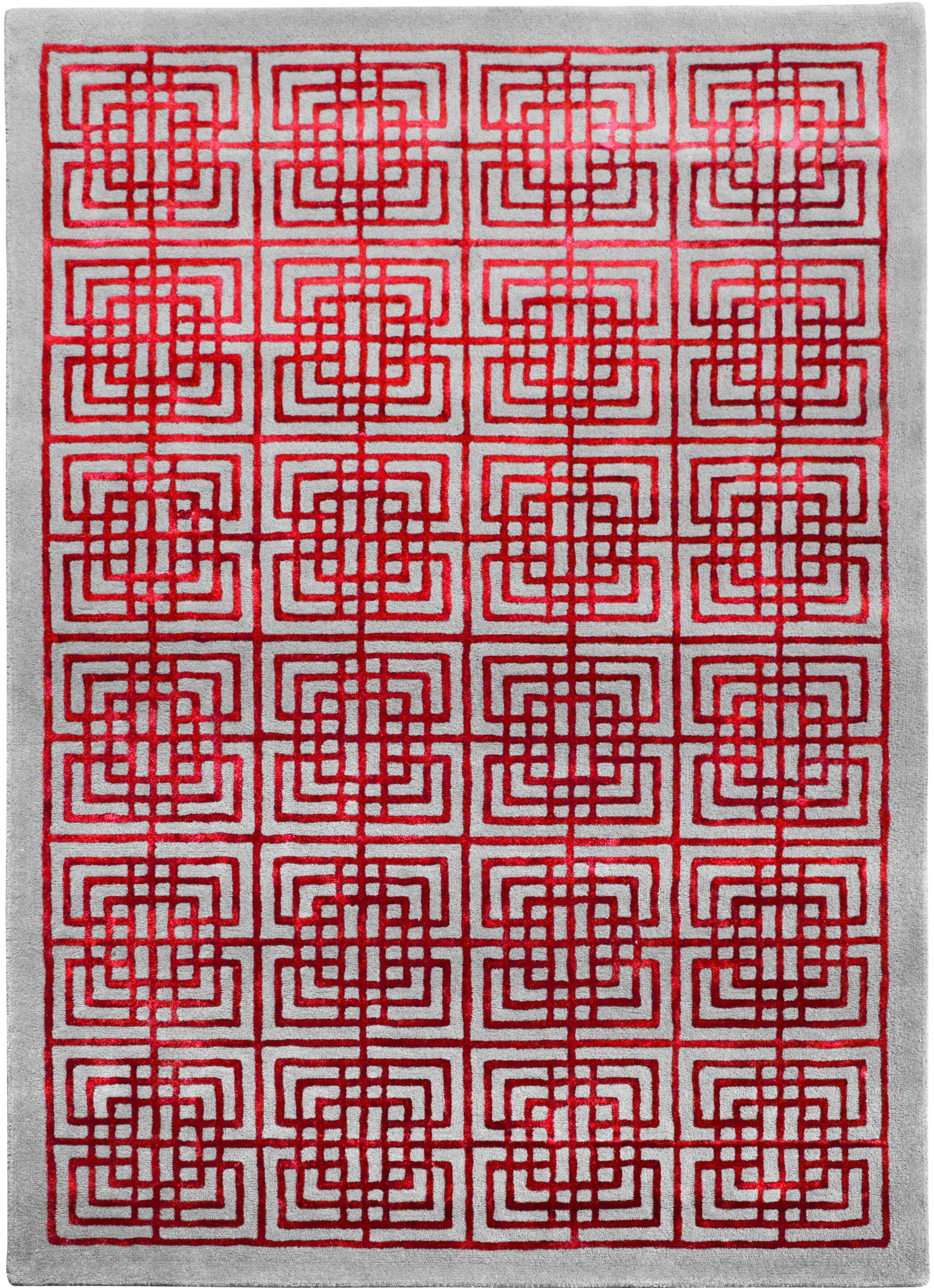 Прямоугольный ковер с длинным ворсом с геометрическим рисунком Ademi Exclusive ARCH-00075450 - Вид №4