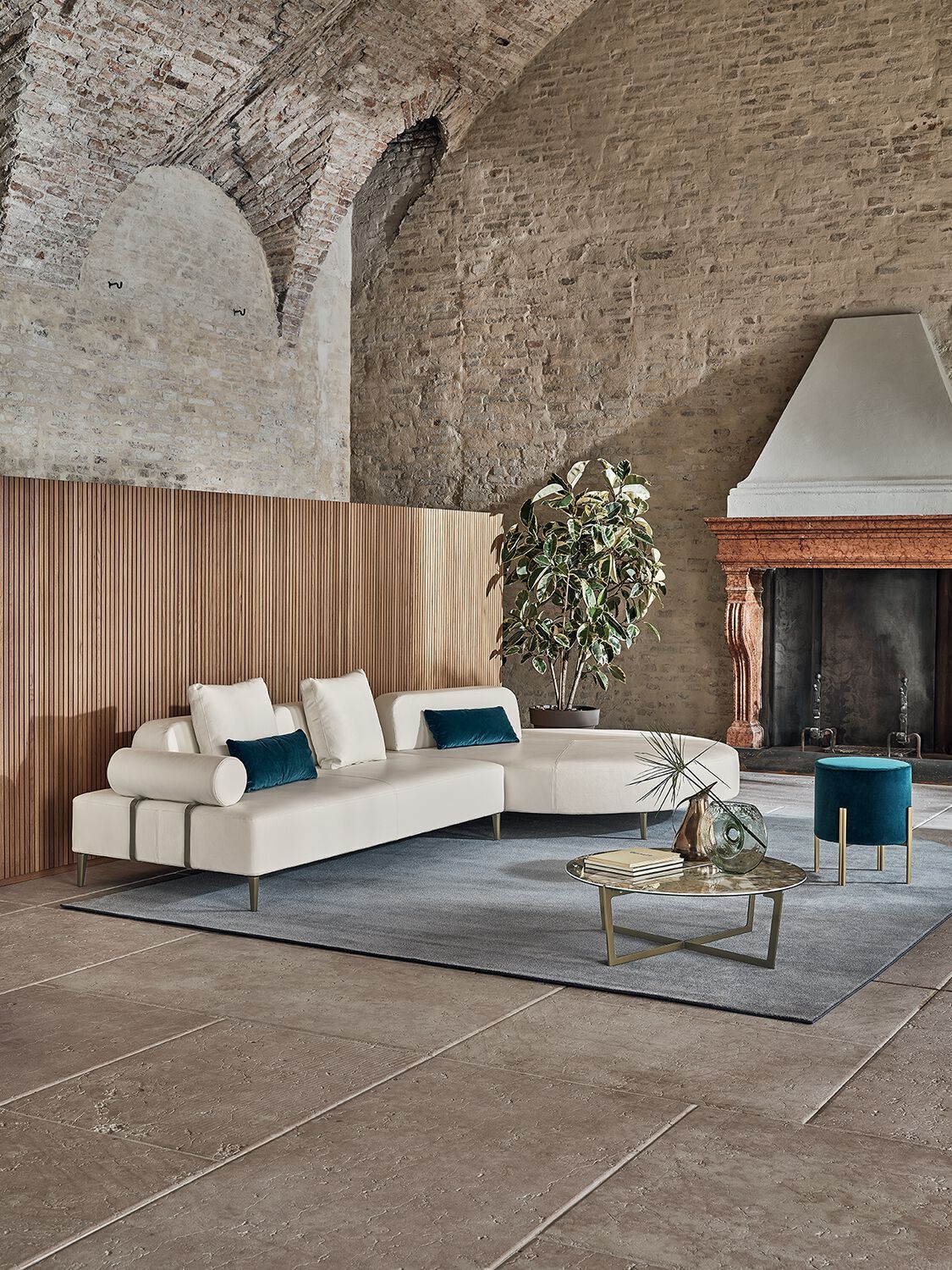 Кожаный модульный диван Bontempi Casa DENVER ARCH-00152559 - Вид №6