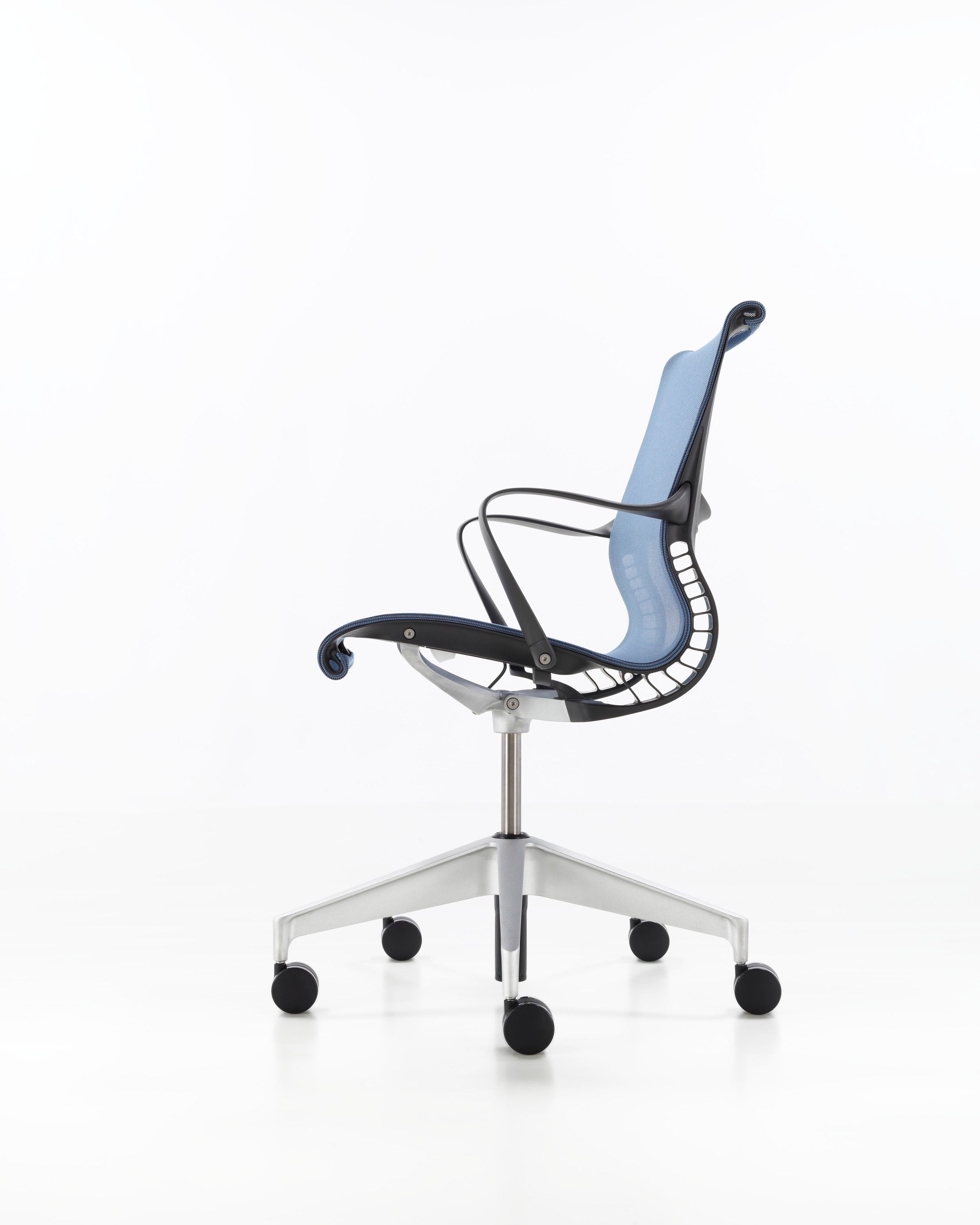 Эргономичный поворотный тканевый офисный стул с подлокотниками Herman Miller Setu ARCH-00086992 - Вид №42