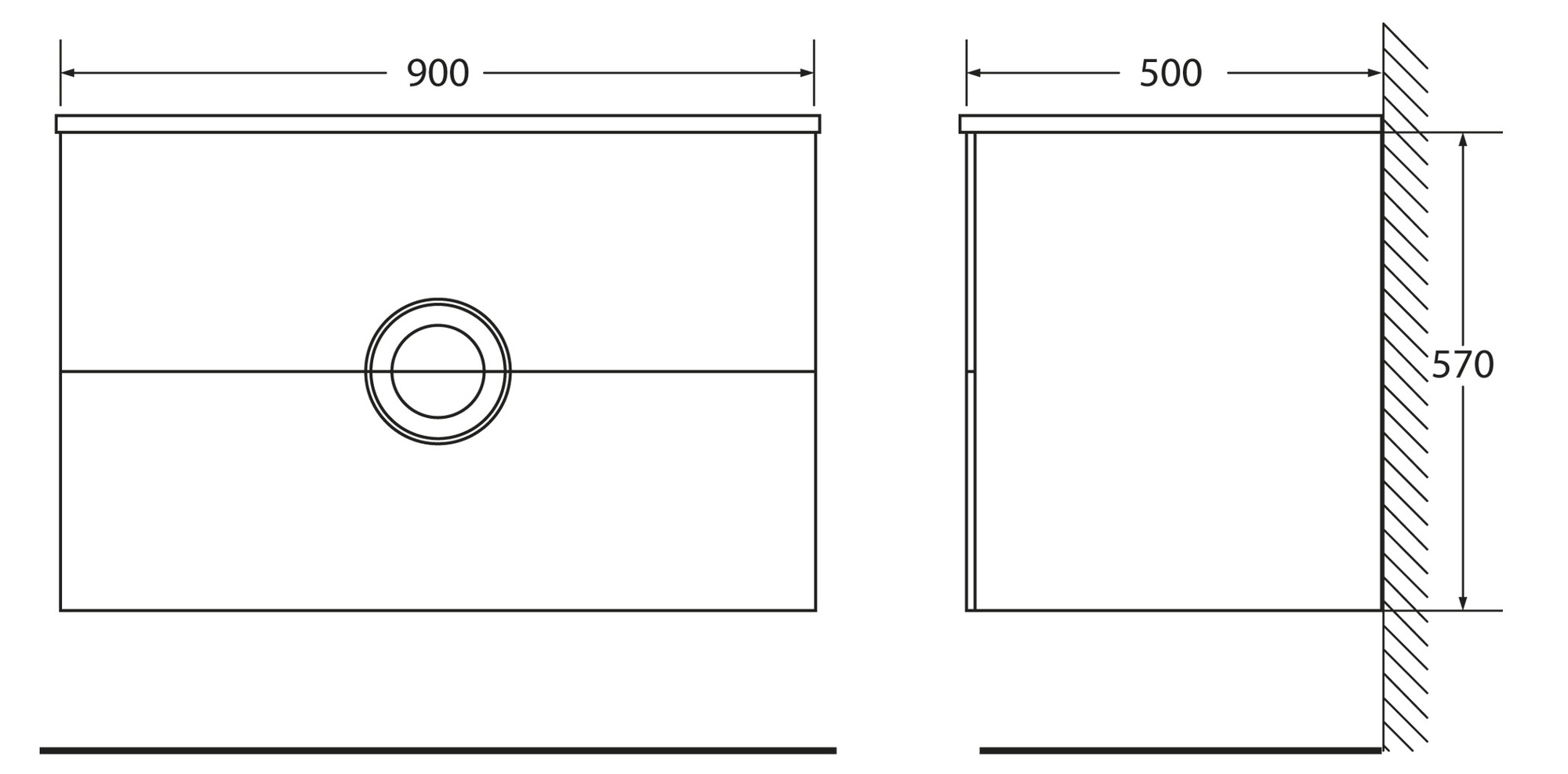 Мебель для ванной BelBagno ONDA-900-2C-SO-BL - Вид №4