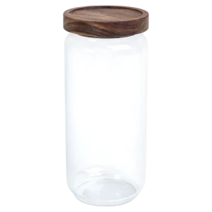 Стеклянная банка VIDAGE для сыпучих продуктов с бамбуковой крышкой 0.8 л 89422076