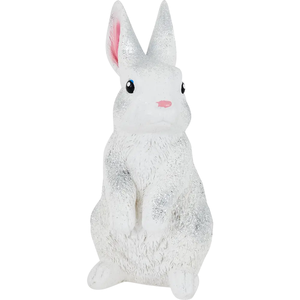 Копилка Зайчик бело-серебряная гипс Santreyd STLM-2081749 - Вид №1