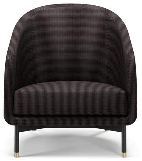 SM Living Couture Кресло из кожи и ткани с подлокотниками Hoffman Pna_05 - Вид №1