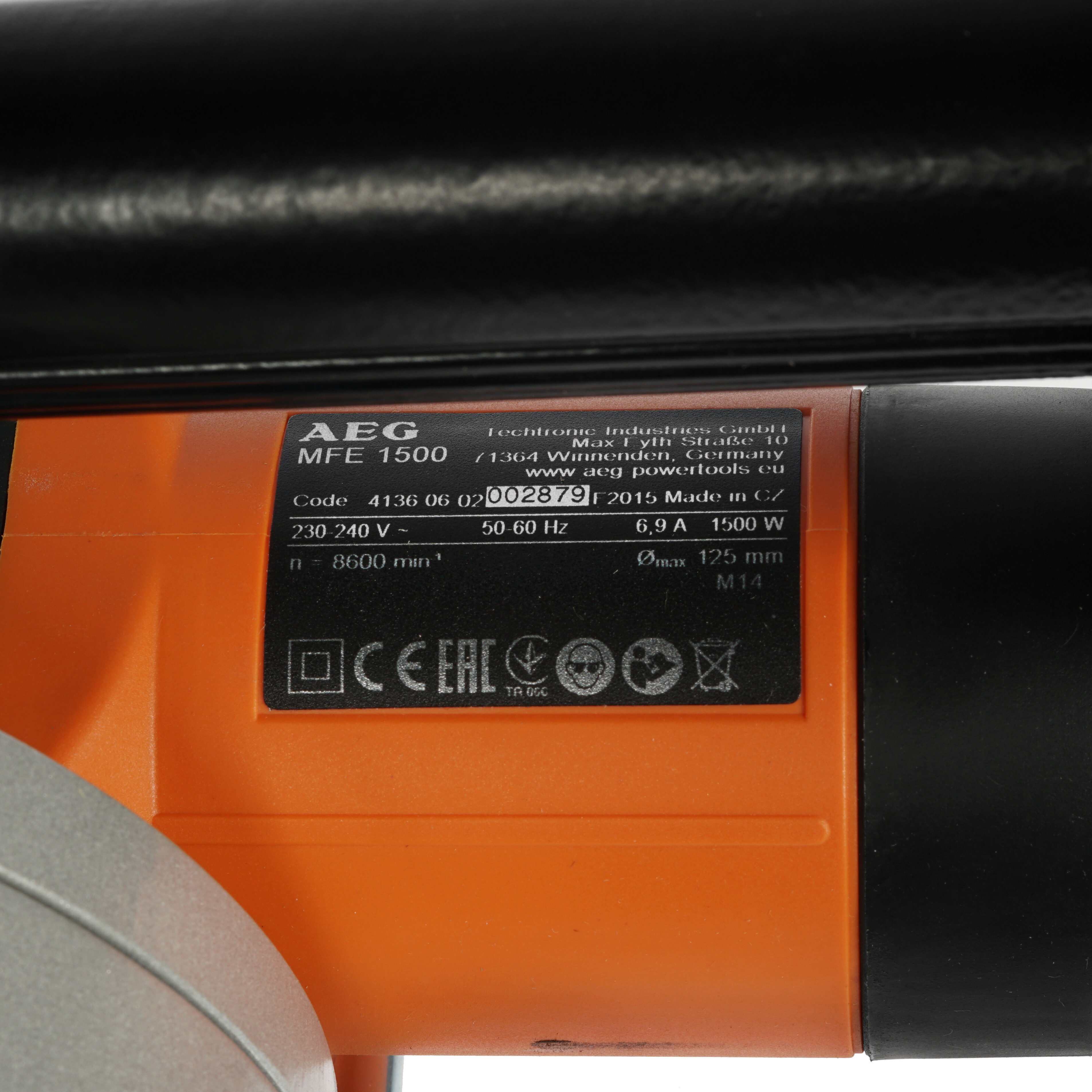 Штроборез AEG MFE 1500 1064763 STDN-0025539 - Вид №5