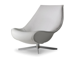 Кожаное вращающееся кресло