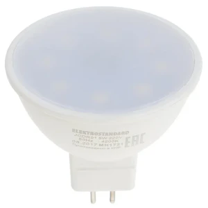 Лампа светодиодная Elektrostandard MR16 JCDR01, 5 Вт, 220 В, 4200 К