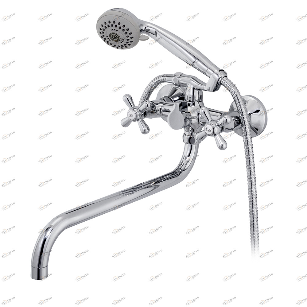 Смеситель для ванны Raiber Classic R2003 с двумя рукоятками R2003 Santreyd 