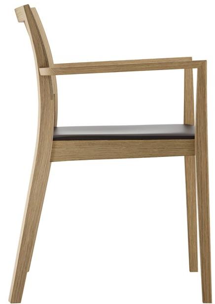 horgenglarus Штабелируемый стул из массива дерева с подлокотниками  6-590a  - Вид №13