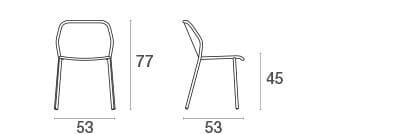 Стальной штабелируемый садовый стул emu Darwin ARCH-00142991 - Вид №8