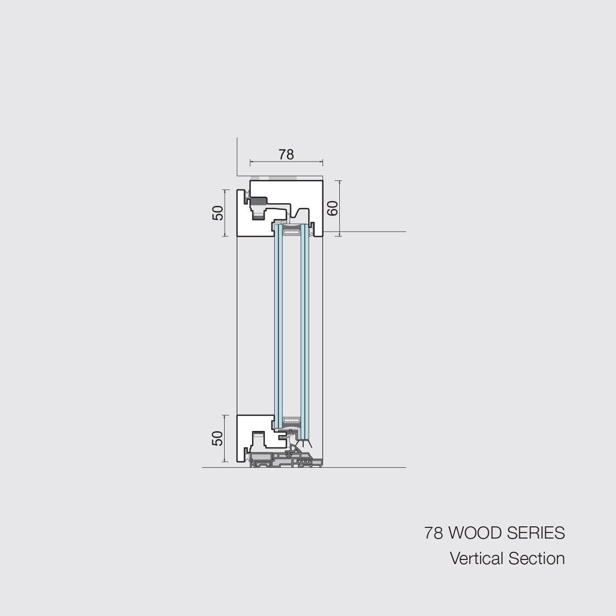 Деревянное окно с двойным остеклением Carminati Skyline System ARCH-00047345 - Вид №8