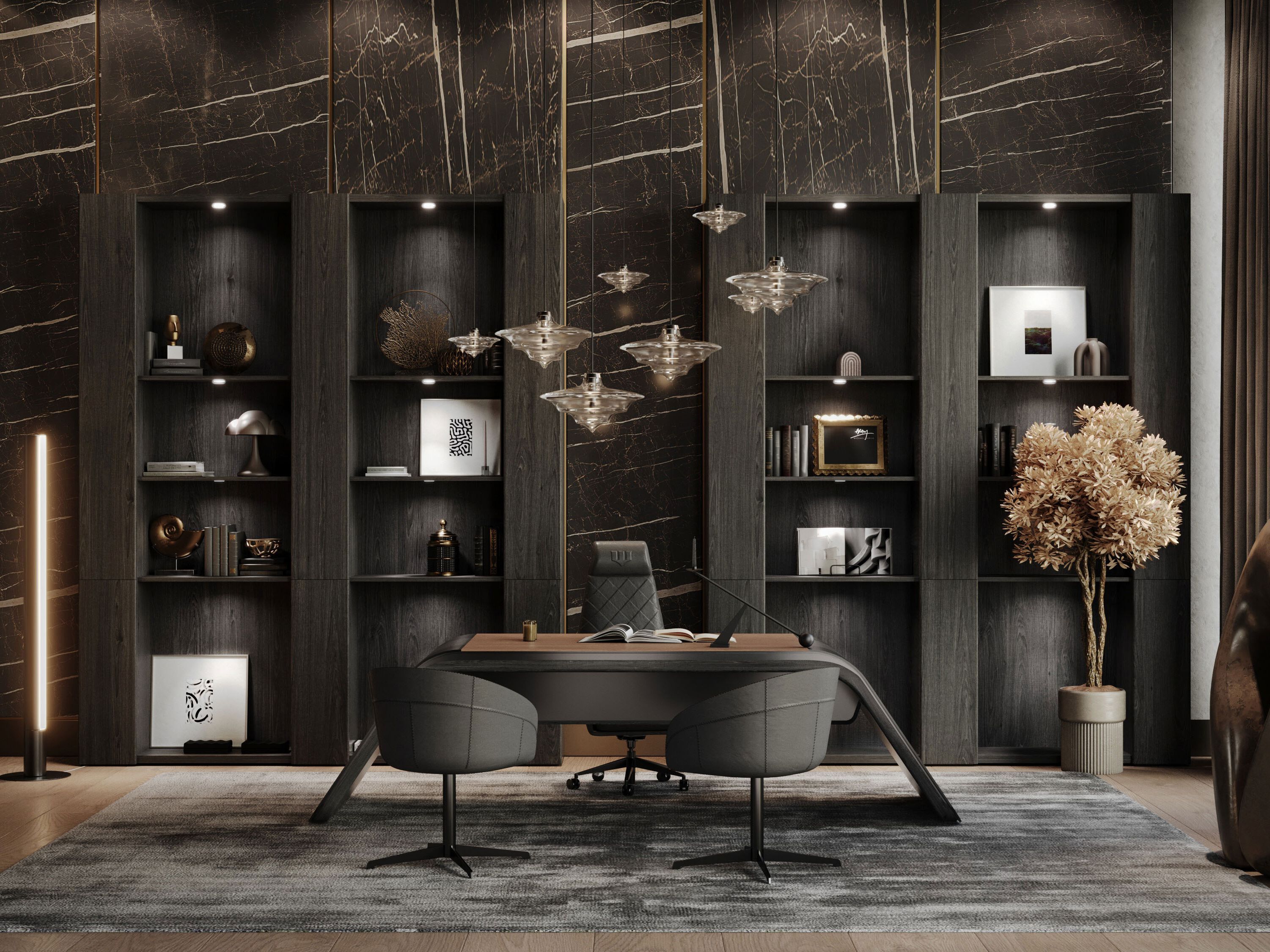 Книжный шкаф с освещением Wayne Enterprises Home Collection WE-171 ARCH-00124789