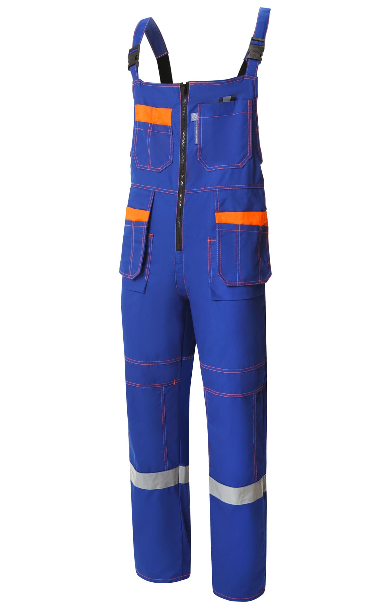 61857 Костюм "Профессионал-2" с СВП василек-оранжевый-черный  Летняя спецодежда  размер 56-58/170-176  - Вид №4