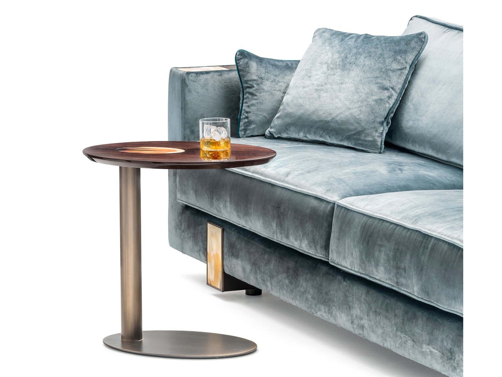 Овальный журнальный столик из черного дерева ARCAHORN Electra ARCH-00044498 - Вид №1